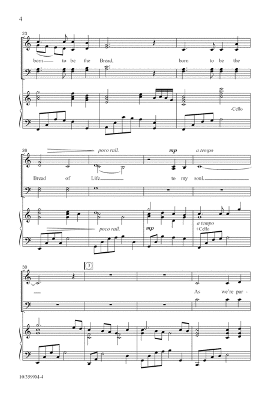Born to Be the Bread 4-Part scores gallery preview page 5