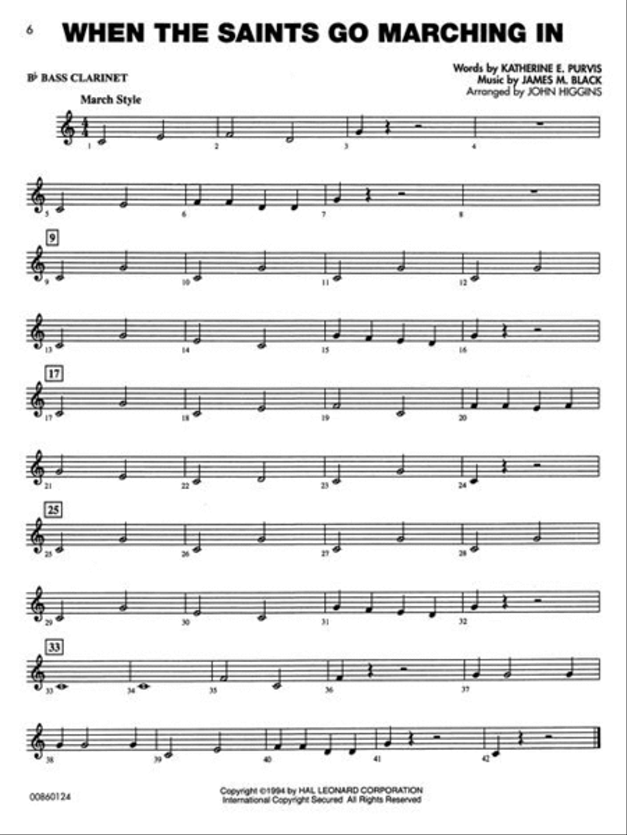 Concert Favorites Vol. 1 – Bb Bass Clarinet Concert Band Methods scores gallery preview page 5