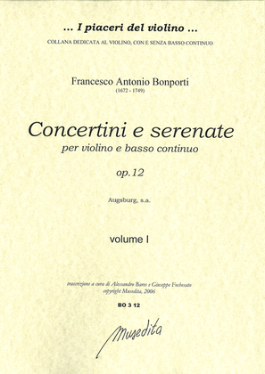 Concertini e serenate op.12 (Augsburg, s.a.)