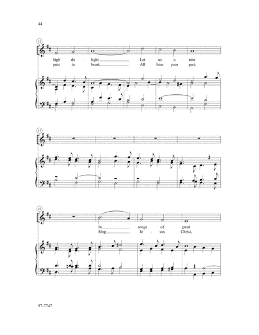 The Concordia Children's Choir Book, Volume 2: Six Settings for Reformation Children's Choir scores gallery preview page 8