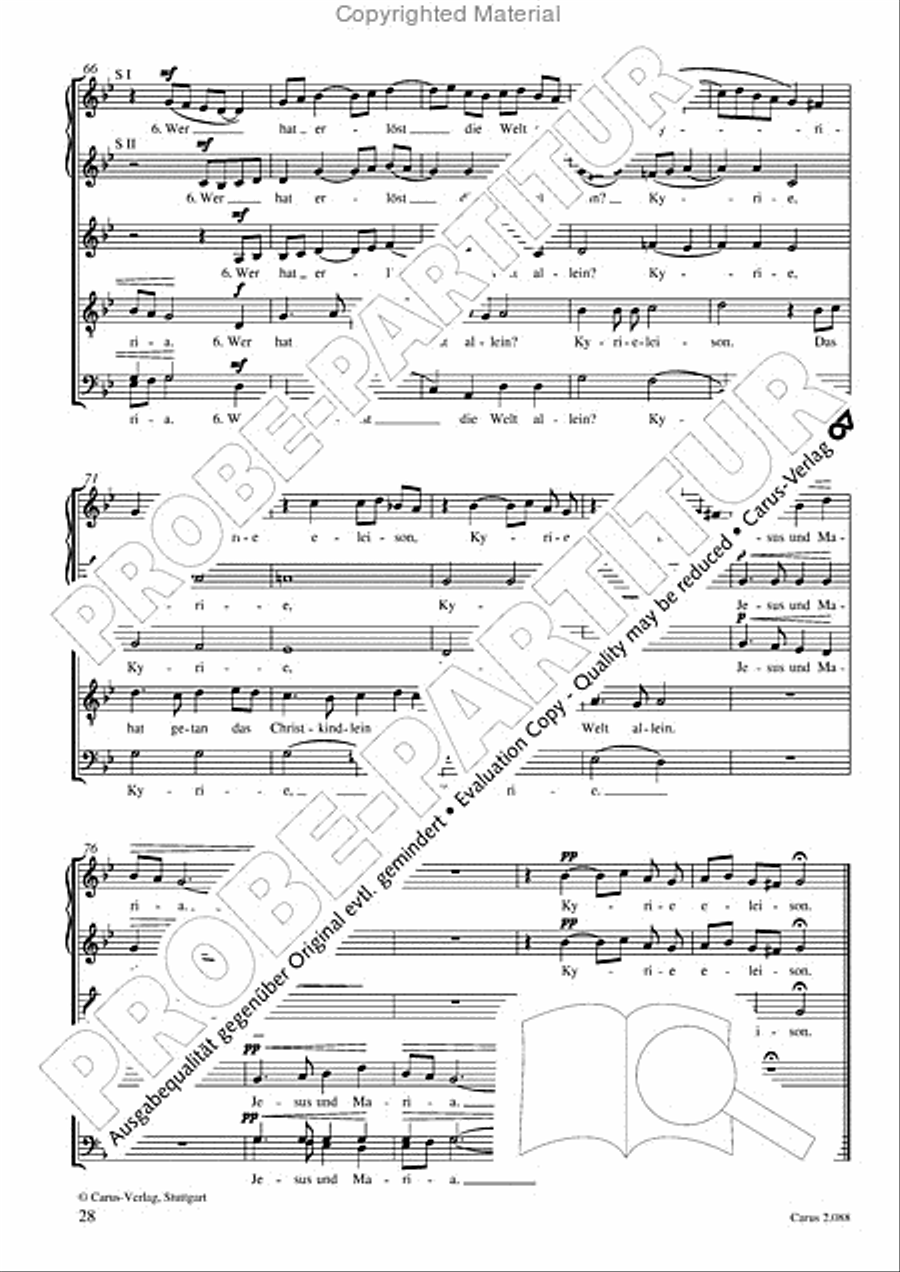 Calmus Christmas Carols Choir scores gallery preview page 29