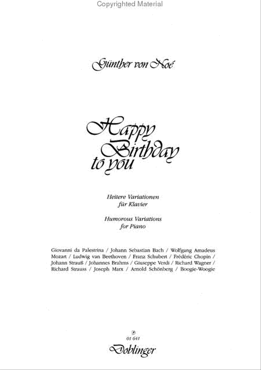 Happy Birthday to you Happy Birthday to you Piano Solo scores gallery preview page 2