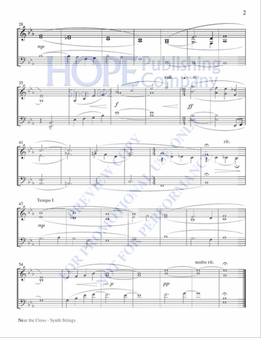 Near the Cross Near the Cross Handbell Choir scores gallery preview page 3