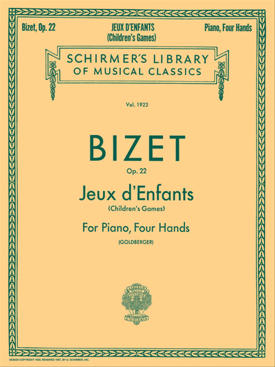 Jeux d'Enfants (Children's Games), Op. 22 1 Piano, 4-Hands scores gallery preview page 1