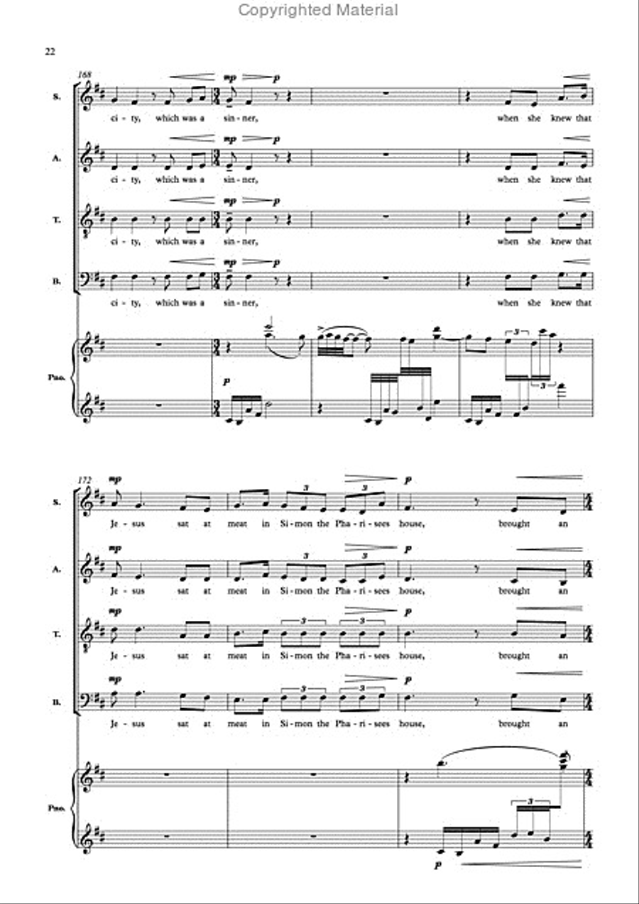 The Passion of our Lord Jesus Christ 4-Part scores gallery preview page 8
