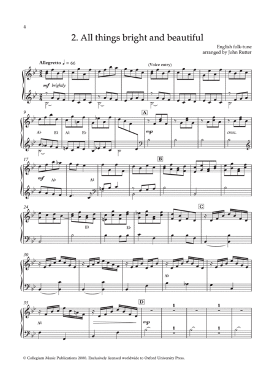 The Cambridge Singers Hymn series harp part Harp scores gallery preview page 4
