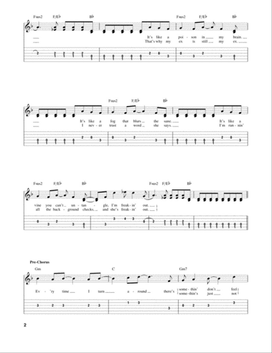 Paranoid Acoustic Guitar scores gallery preview page 2