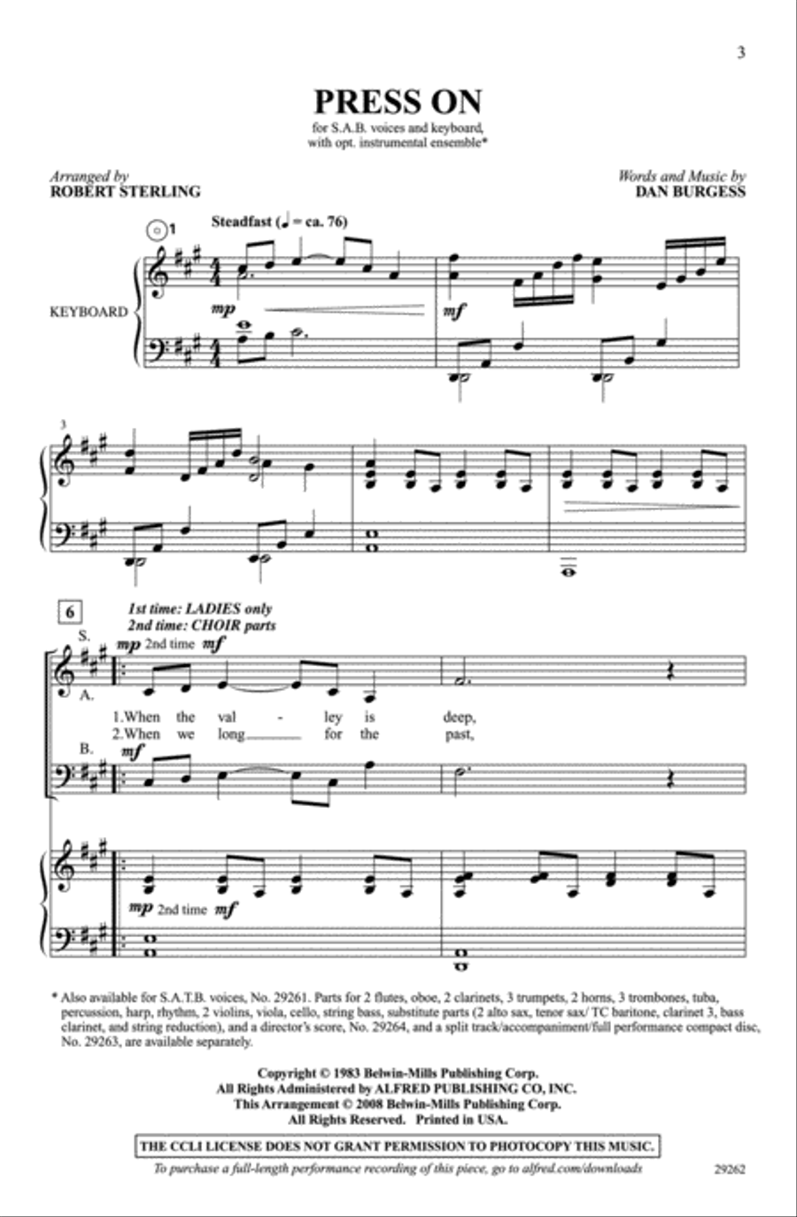 Press On 3-Part scores gallery preview page 2