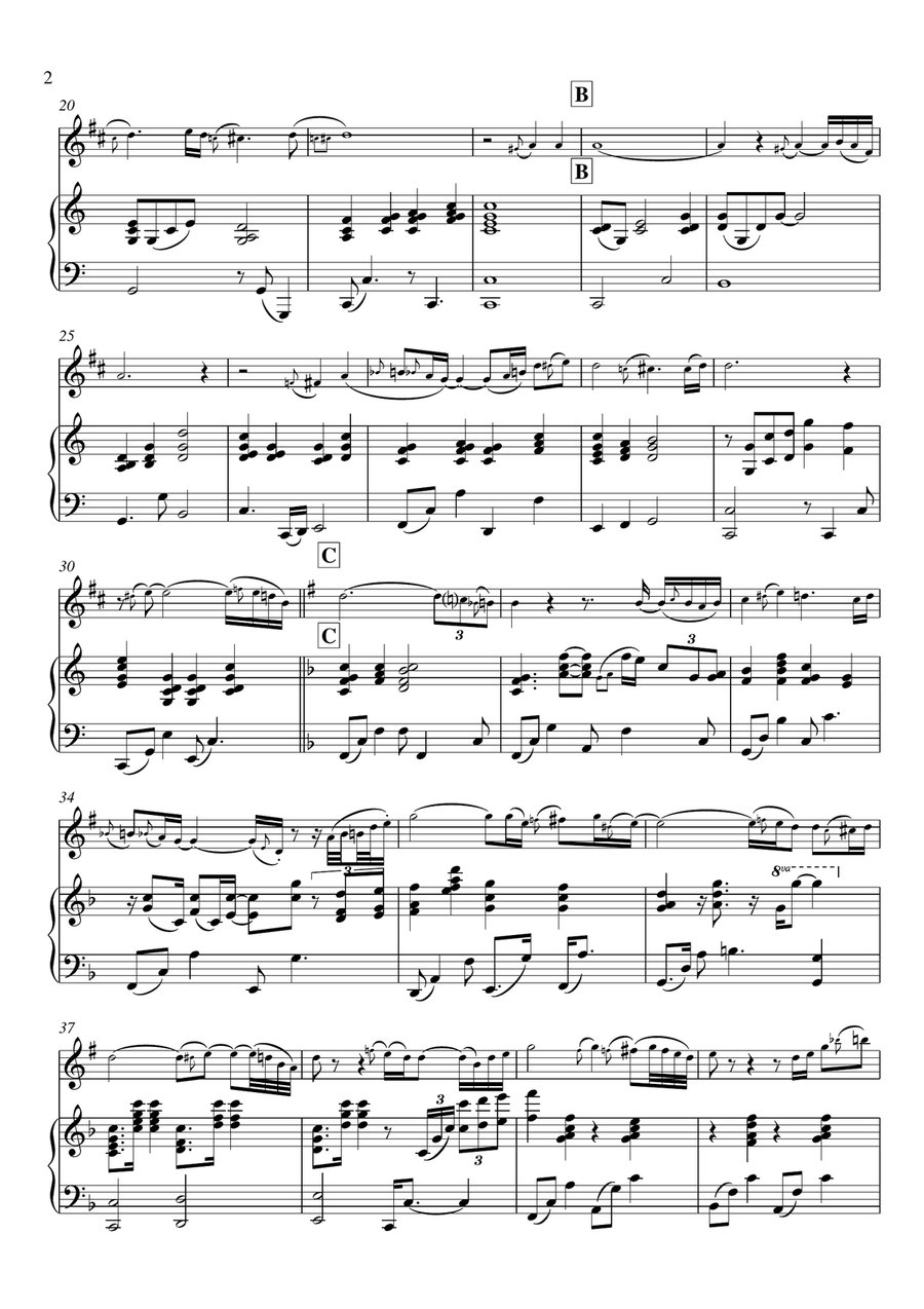 It is well with my soul (piano & solo in Bb) Small Ensemble scores gallery preview page 2