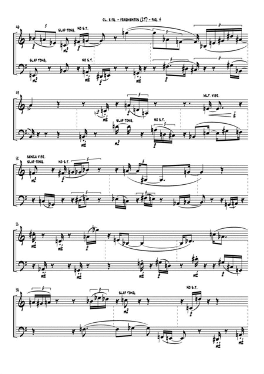 Fragmentos (2t) Woodwind Duet scores gallery preview page 4