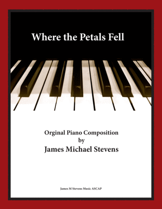 Book cover for Where the Petals Fell - Reflective Piano