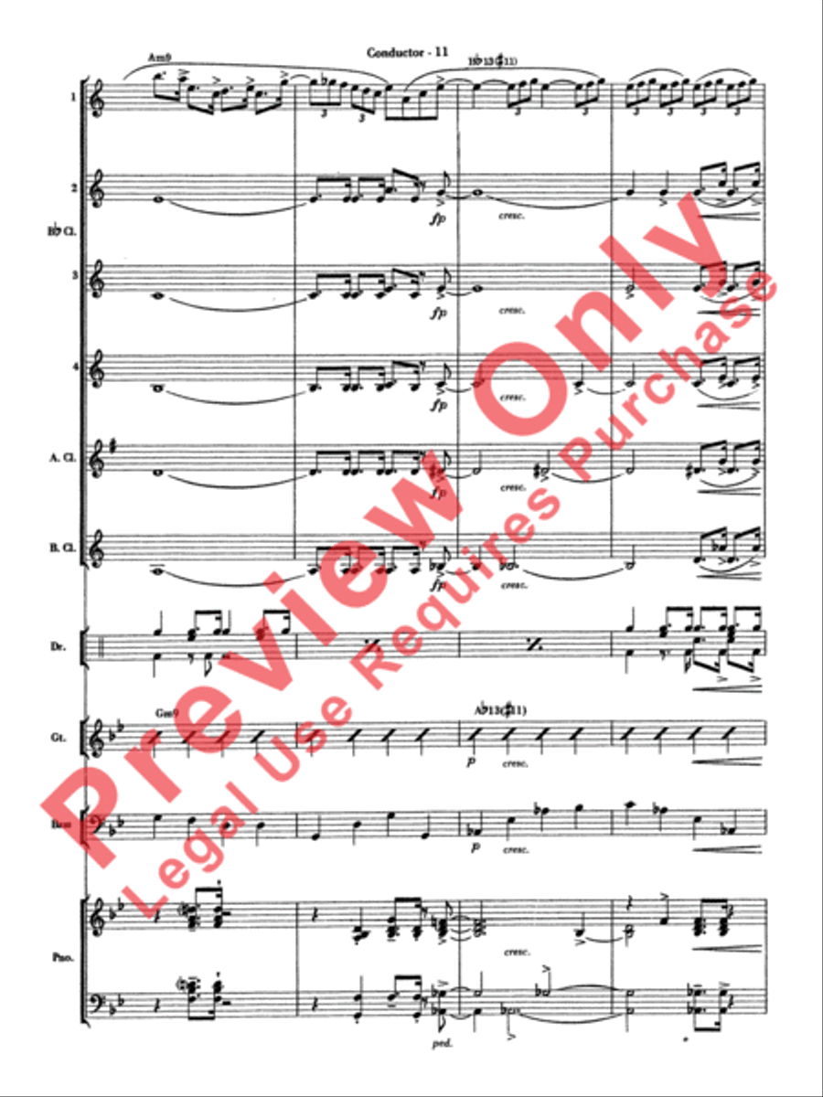 The Pink Panther Clarinet Choir scores gallery preview page 12