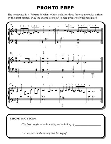 Fun Classical Themes, Volume 3 (5-song packet for later beginners) image number null