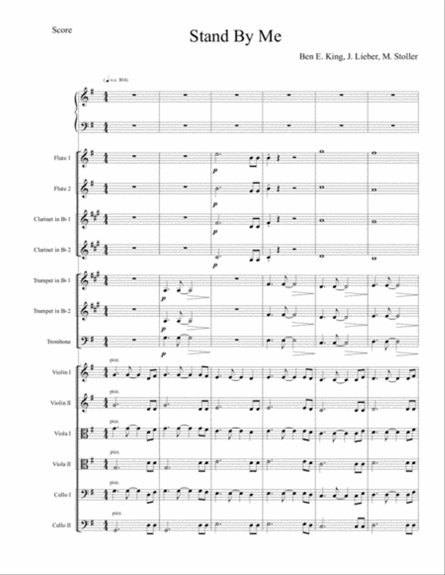 Stand By Me Large Ensemble scores gallery preview page 1
