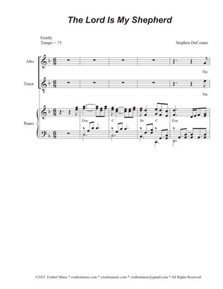 Book cover for The Lord Is My Shepherd (Vocal Quartet - (SATB)