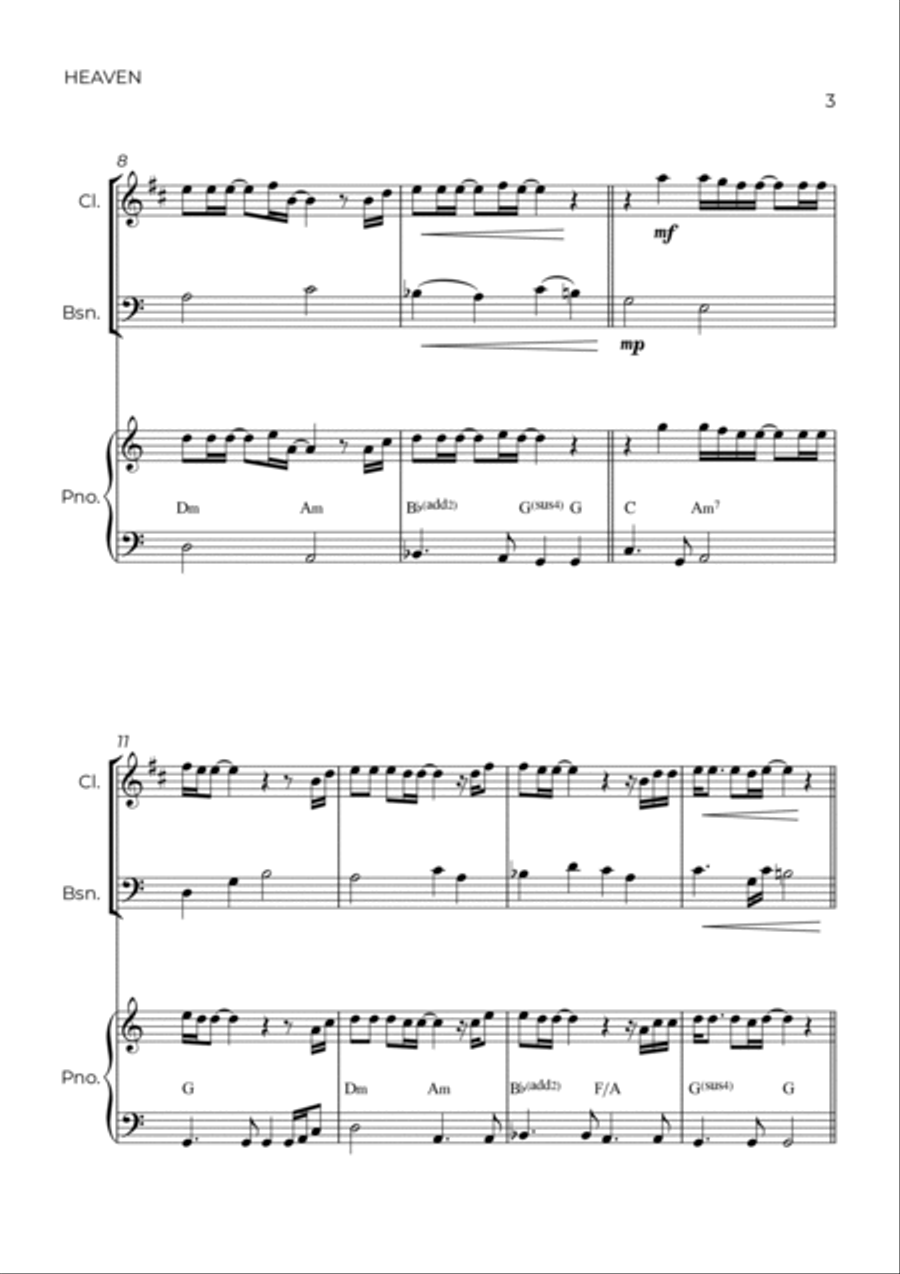 Heaven Woodwind Duet scores gallery preview page 3