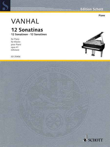Johann Baptist Vanhal – 12 Easy and Progressive Sonatinas, Op. 41