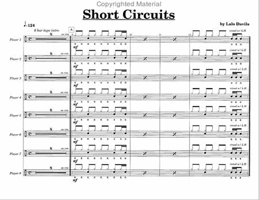 Short Circuits Short Circuits Percussion Ensemble scores gallery preview page 4