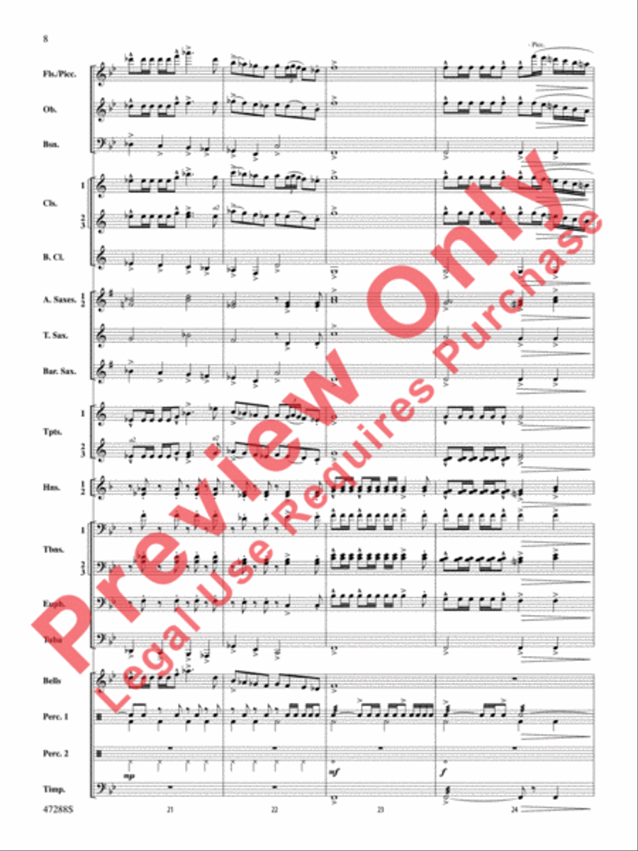Riverside Overture Concert Band scores gallery preview page 9