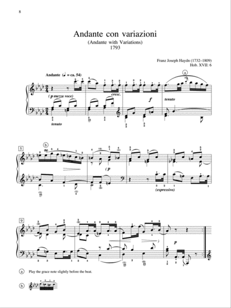 Andante con variazioni Andante con variazioni Small Ensemble scores gallery preview page 2