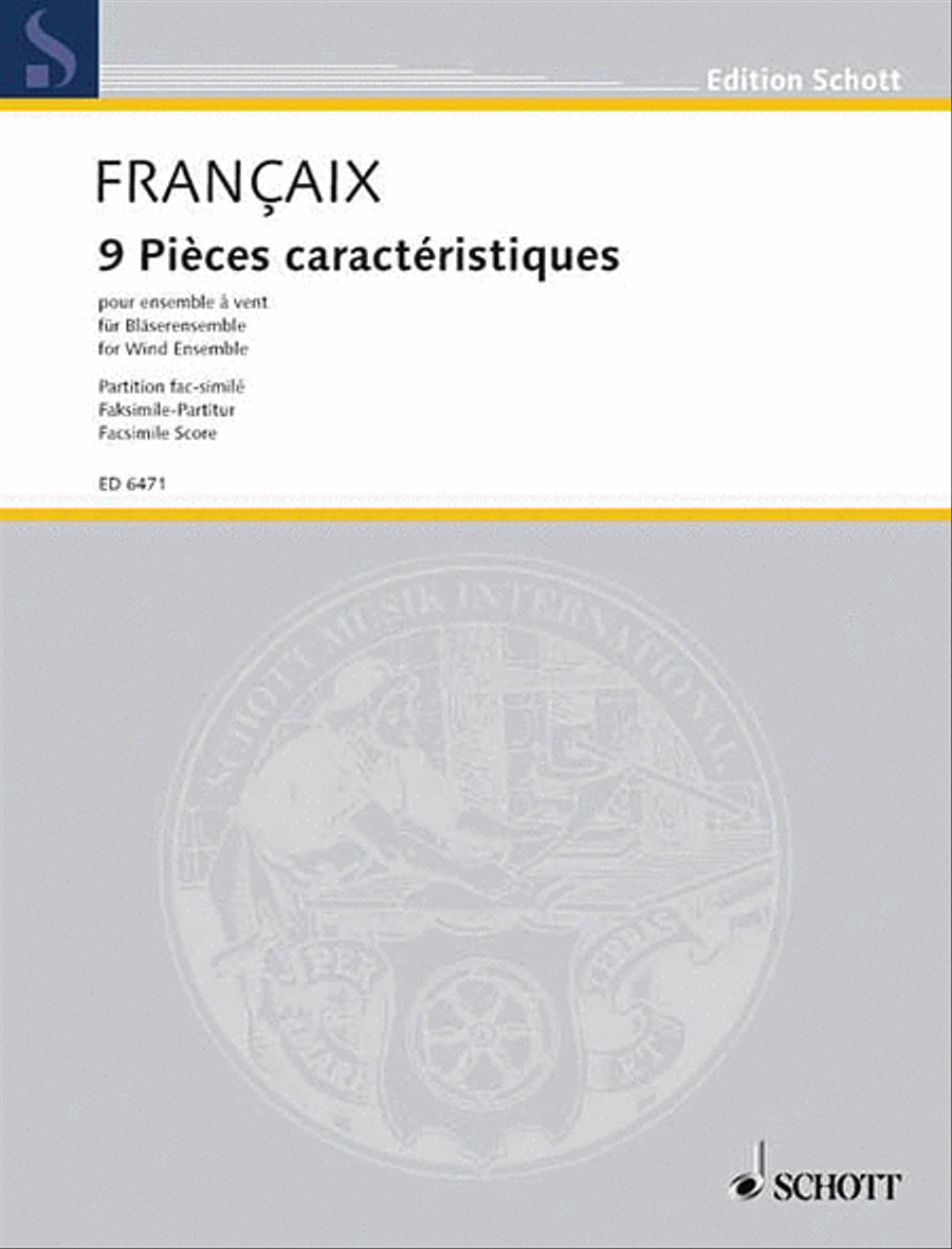 9 Pieces Caracteristiques Woodwind Ensemble scores gallery preview page 1