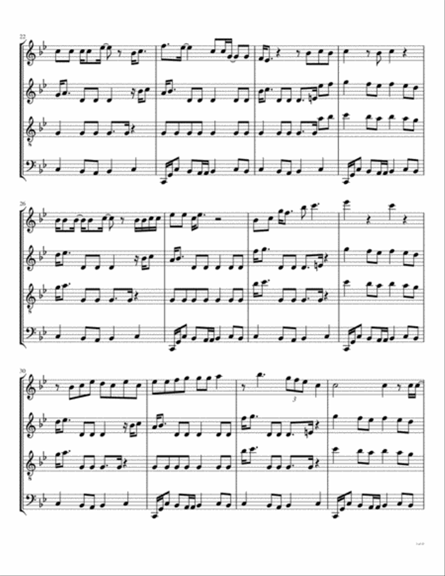 Fire Woodwind Quartet scores gallery preview page 4