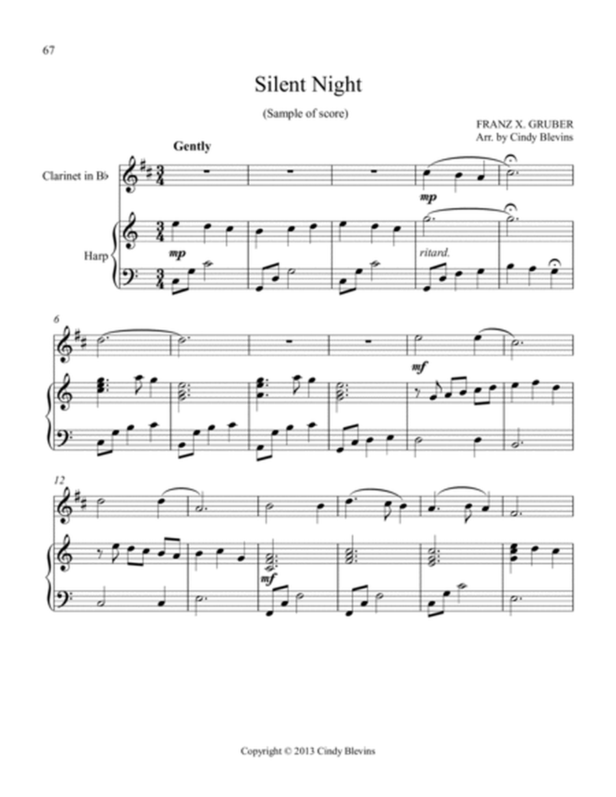 Harp and Clarinet For Christmas, Vol. I, 14 arrangements image number null