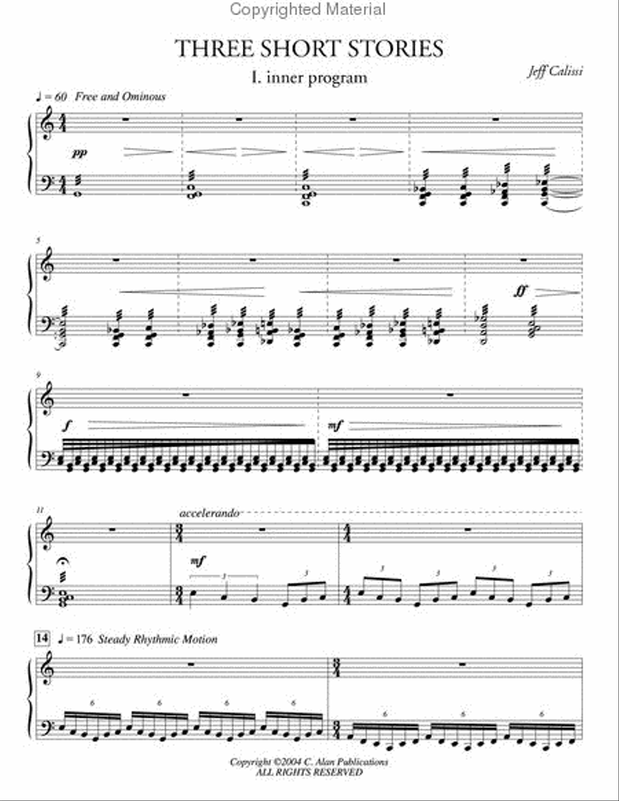 Three Short Stories Three Short Stories Percussion Ensemble scores gallery preview page 2