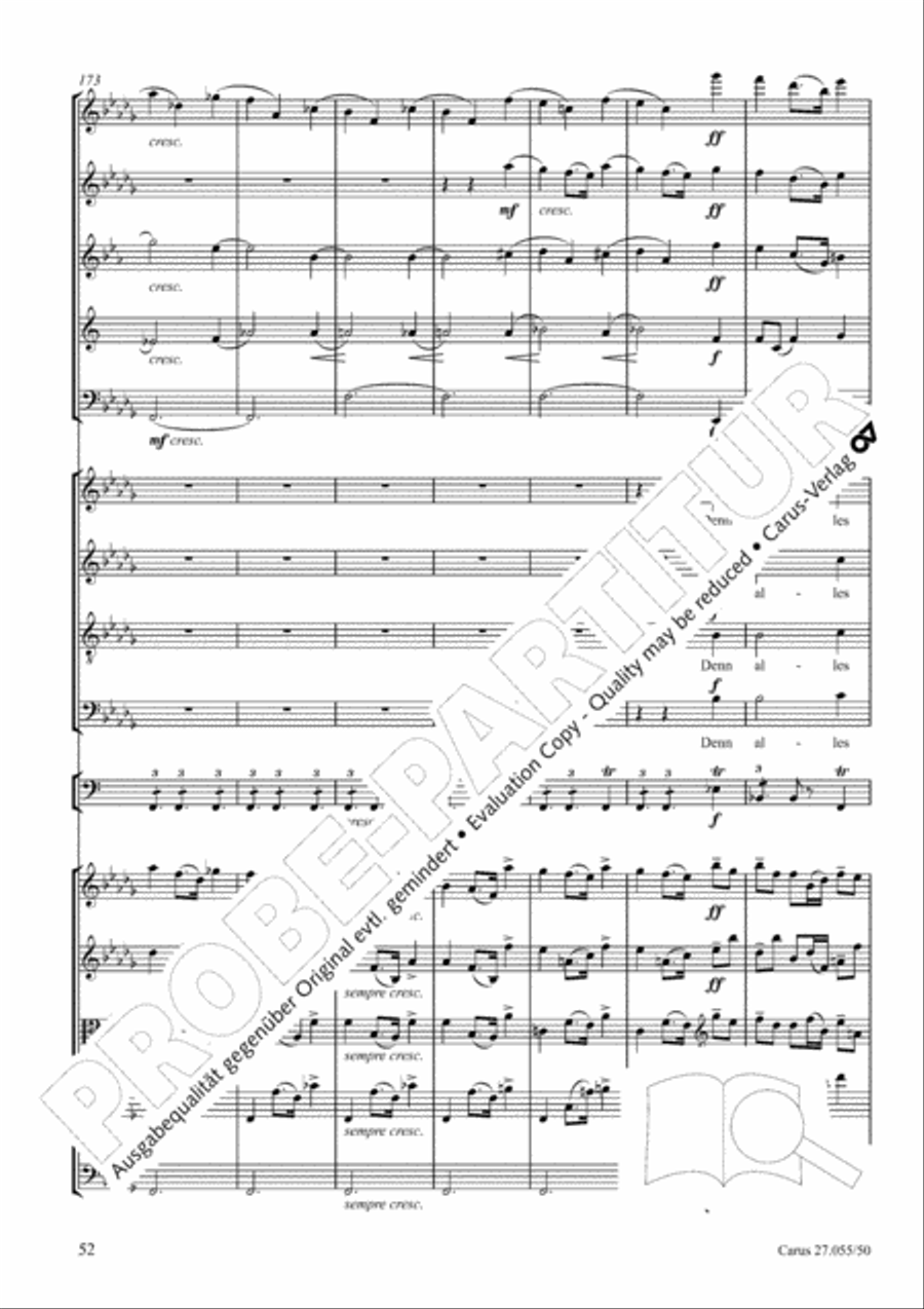 Ein Deutsches Requiem (German Requiem) 4-Part scores gallery preview page 59