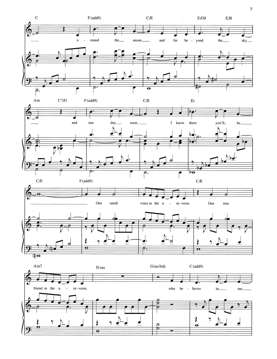 Alone In The Universe [Solo version] (from Seussical The Musical) Voice scores gallery preview page 4