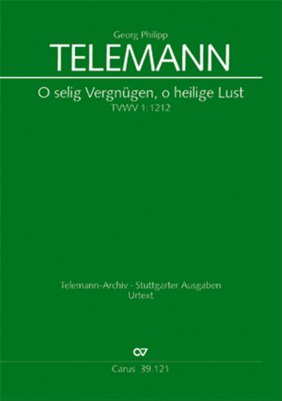 O selig Vergnügen, o heilige Lust Score scores gallery preview page 1