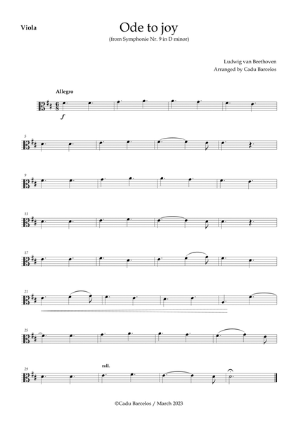 Ode to joy - Beethoven Viola image number null