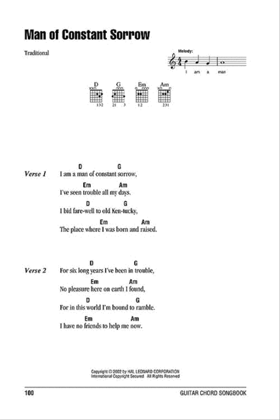 Folksongs Acoustic Guitar scores gallery preview page 5