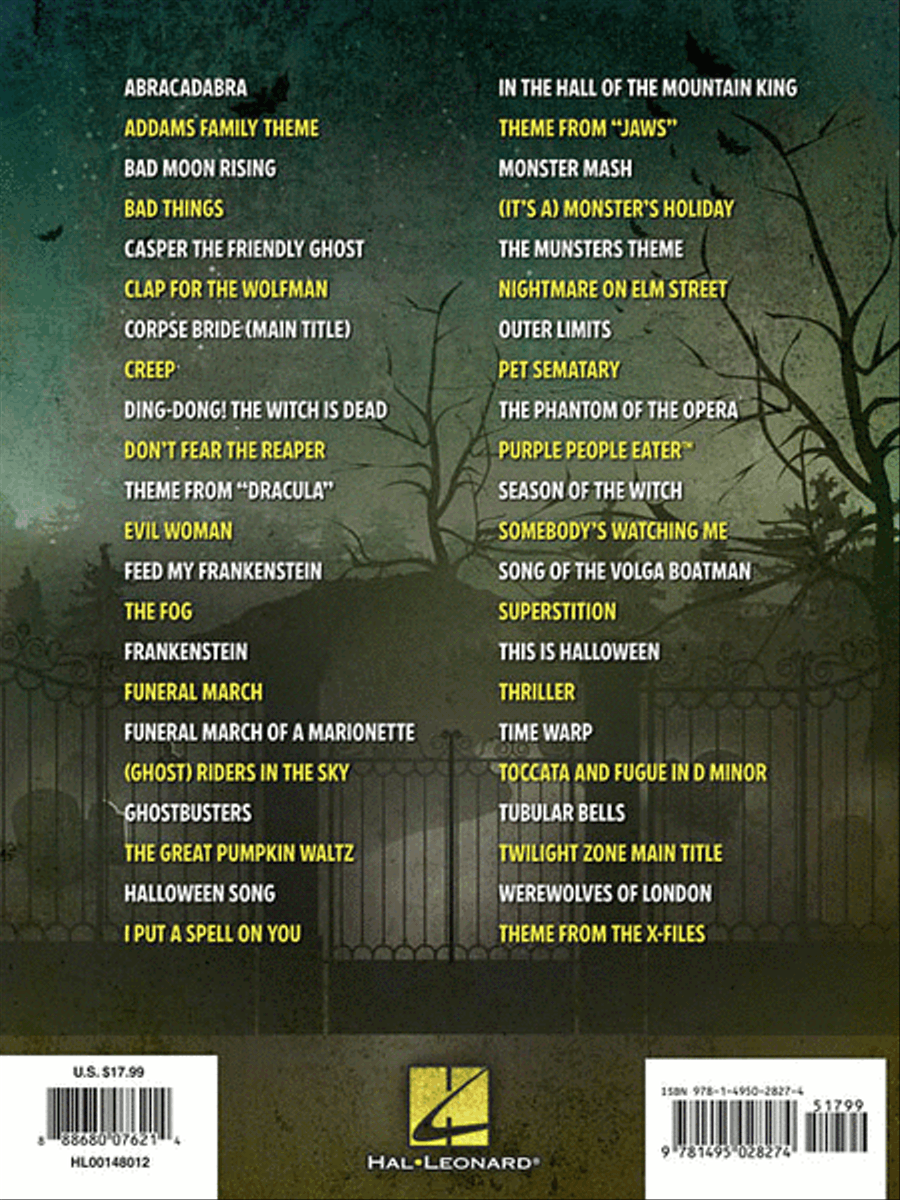 The Big & Scary Halloween Songbook Piano, Vocal, Guitar scores gallery preview page 2