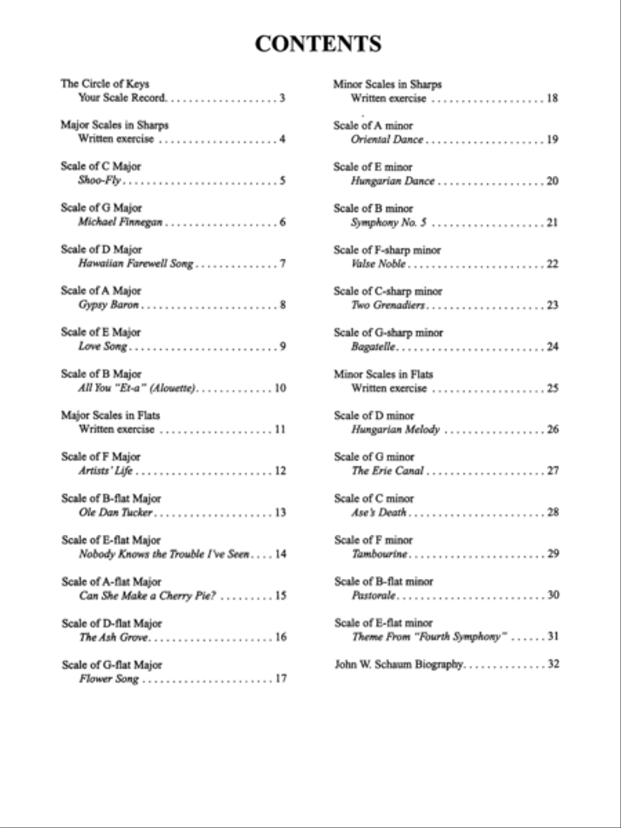 Scales and Pieces in All Keys, Book 1 Piano Method scores gallery preview page 2
