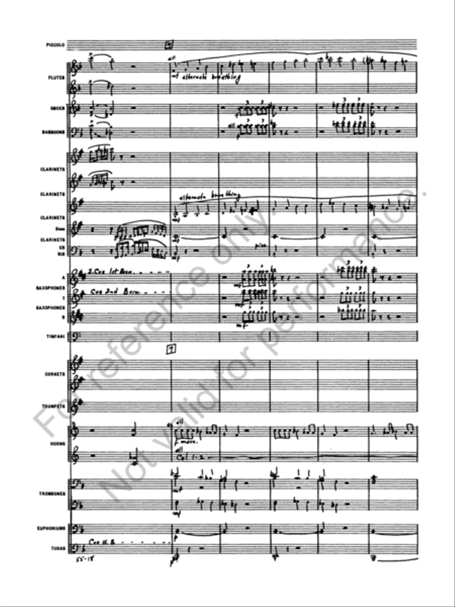 Symphony No. 4 Concert Band scores gallery preview page 20