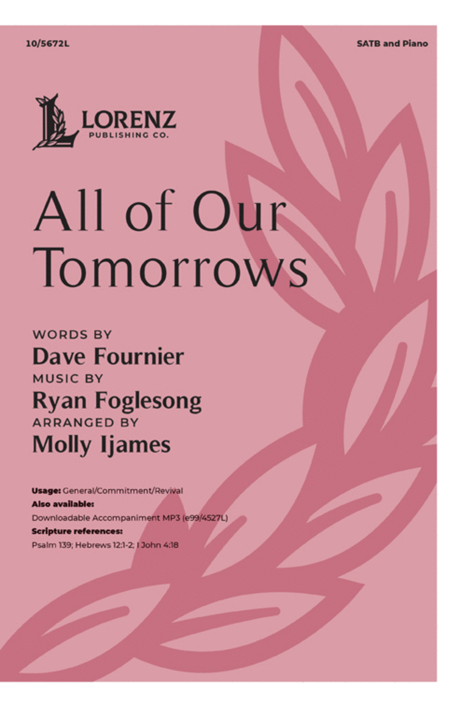 All of Our Tomorrows 4-Part scores gallery preview page 1