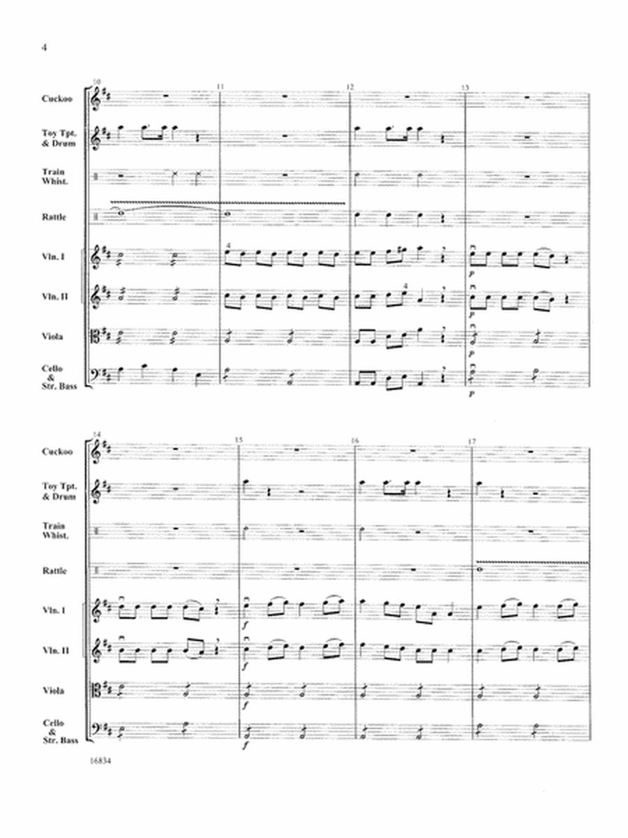 Toy Symphony, 1st Movement: Score