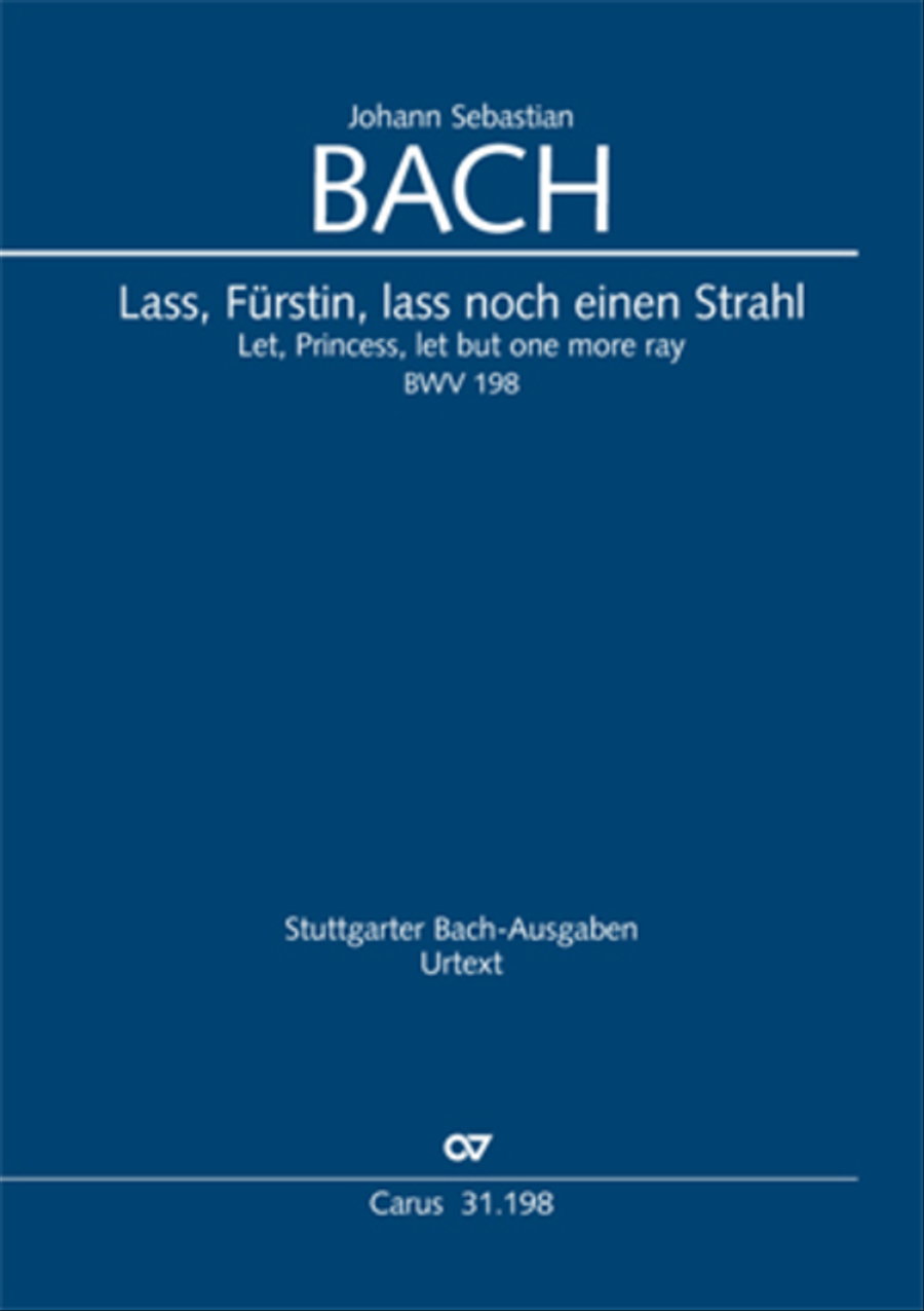 Let, Princess, let but one more ray (Lass, Furstin, lass noch einen Strahl) 4-Part scores gallery preview page 1