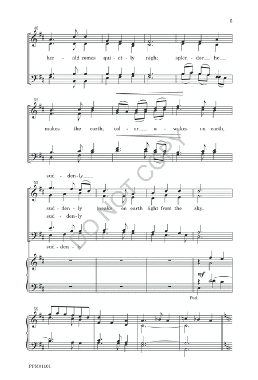 High O'er the Lonely Hills 4-Part scores gallery preview page 8