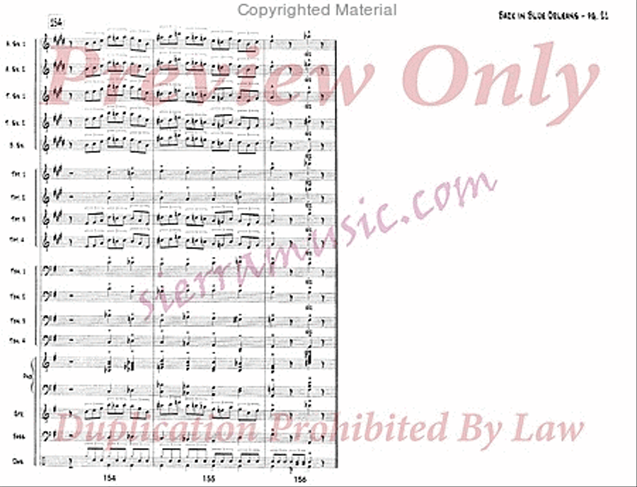 Back In Blue Orleans Back In Blue Orleans Big Band scores gallery preview page 22