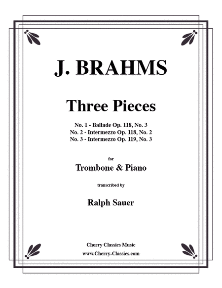 Three Pieces for Tenor Trombone & Piano