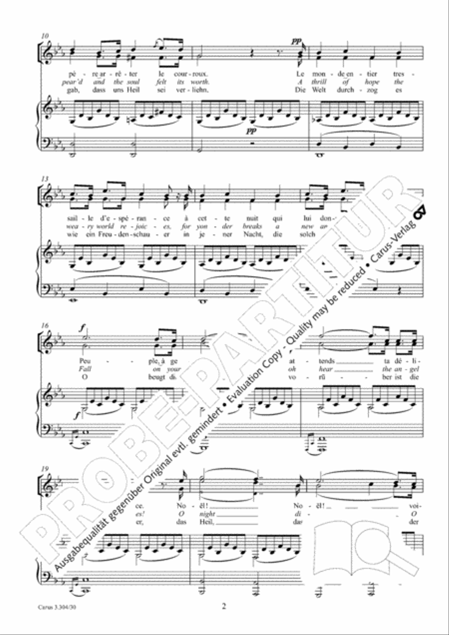 Cantique de Noel SA scores gallery preview page 3