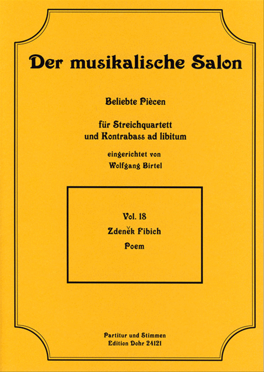 Poem (für Streichquartett) String Quartet scores gallery preview page 1
