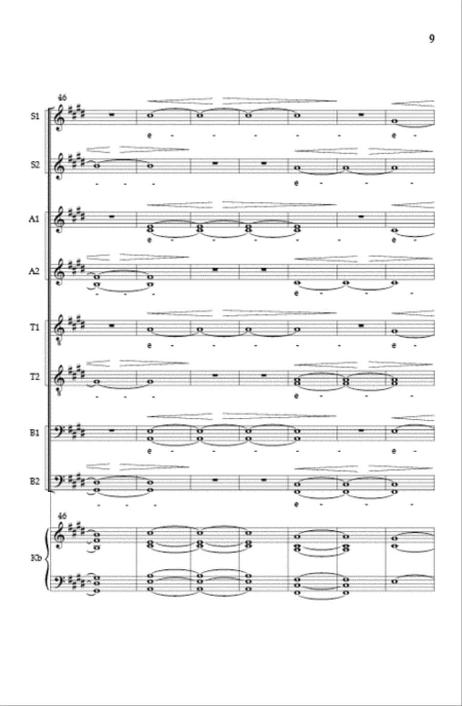 The Spheres (A Cappella Version) SSAATTBB scores gallery preview page 8