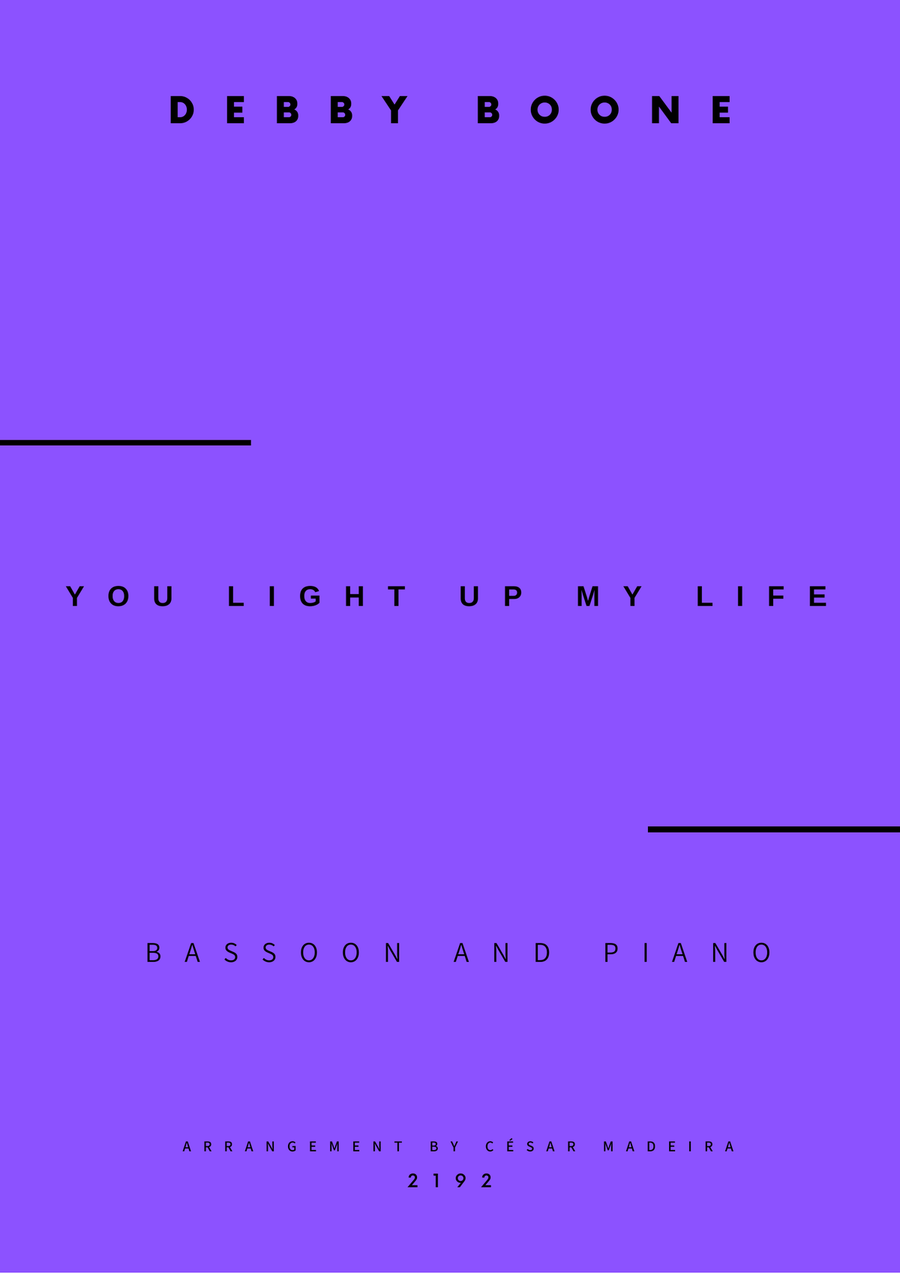 You Light Up My Life You Light Up My Life Bassoon scores gallery preview page 1