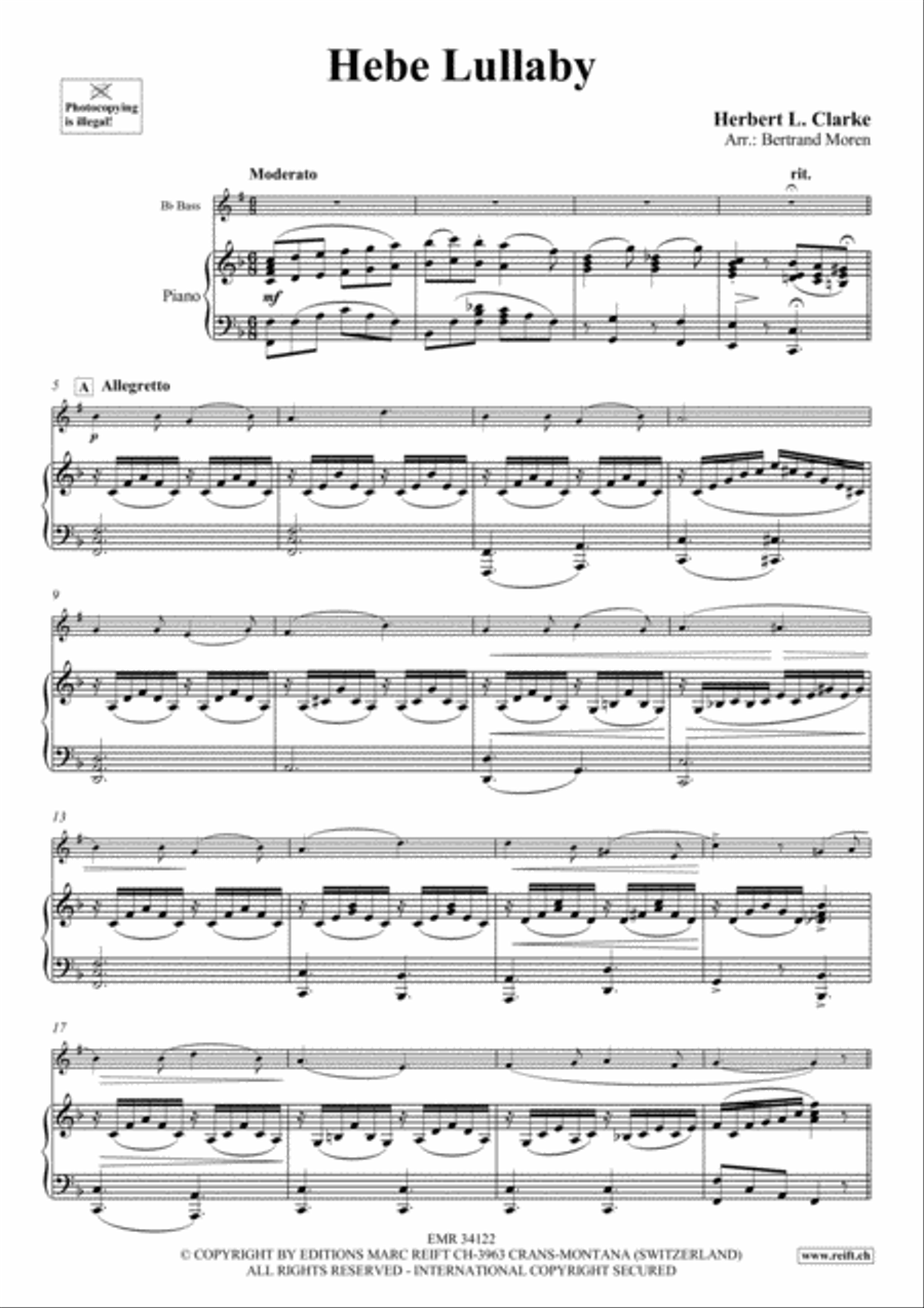 Hebe Lullaby Piano Accompaniment scores gallery preview page 3