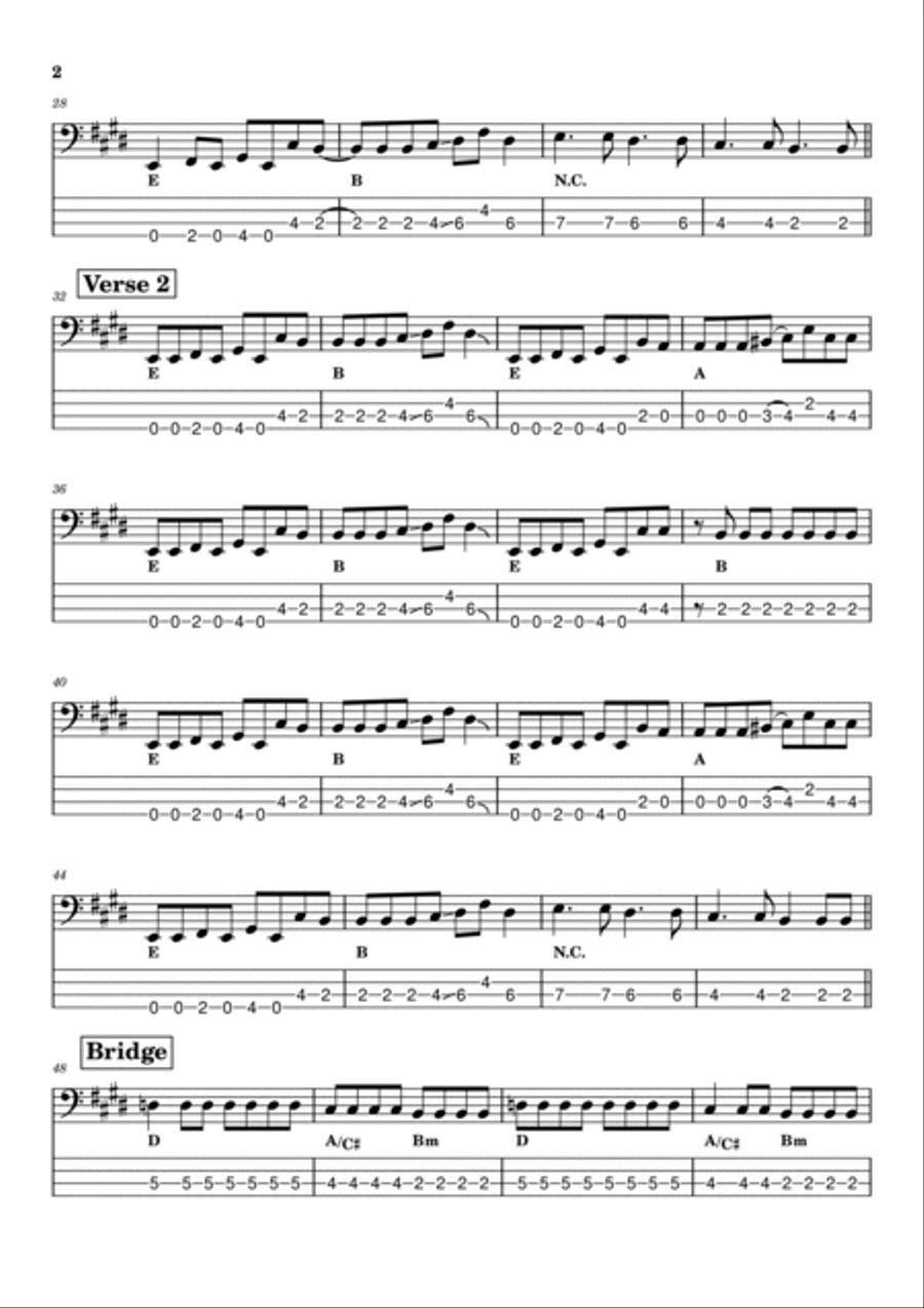 We're Not Gonna Take It Guitar Tablature scores gallery preview page 2