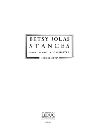 Book cover for Stances (ph306) (piano & Orchestra)