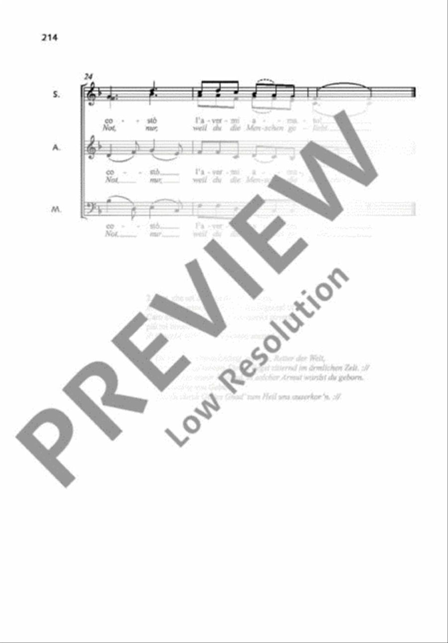 Tu scendi dalle stelle Mixed Choir scores gallery preview page 4